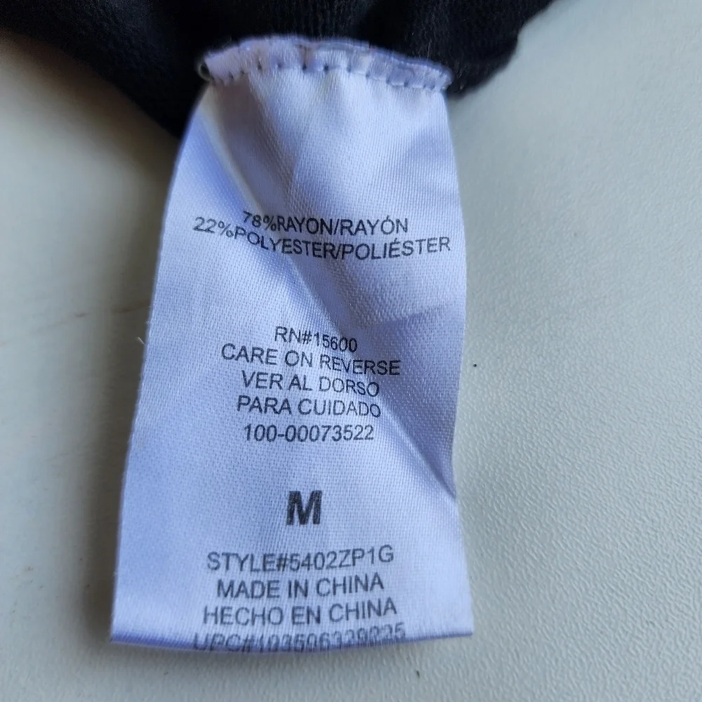 My Michelle Girls Bolero Jacket Black Knit Open Front Rayon Size M